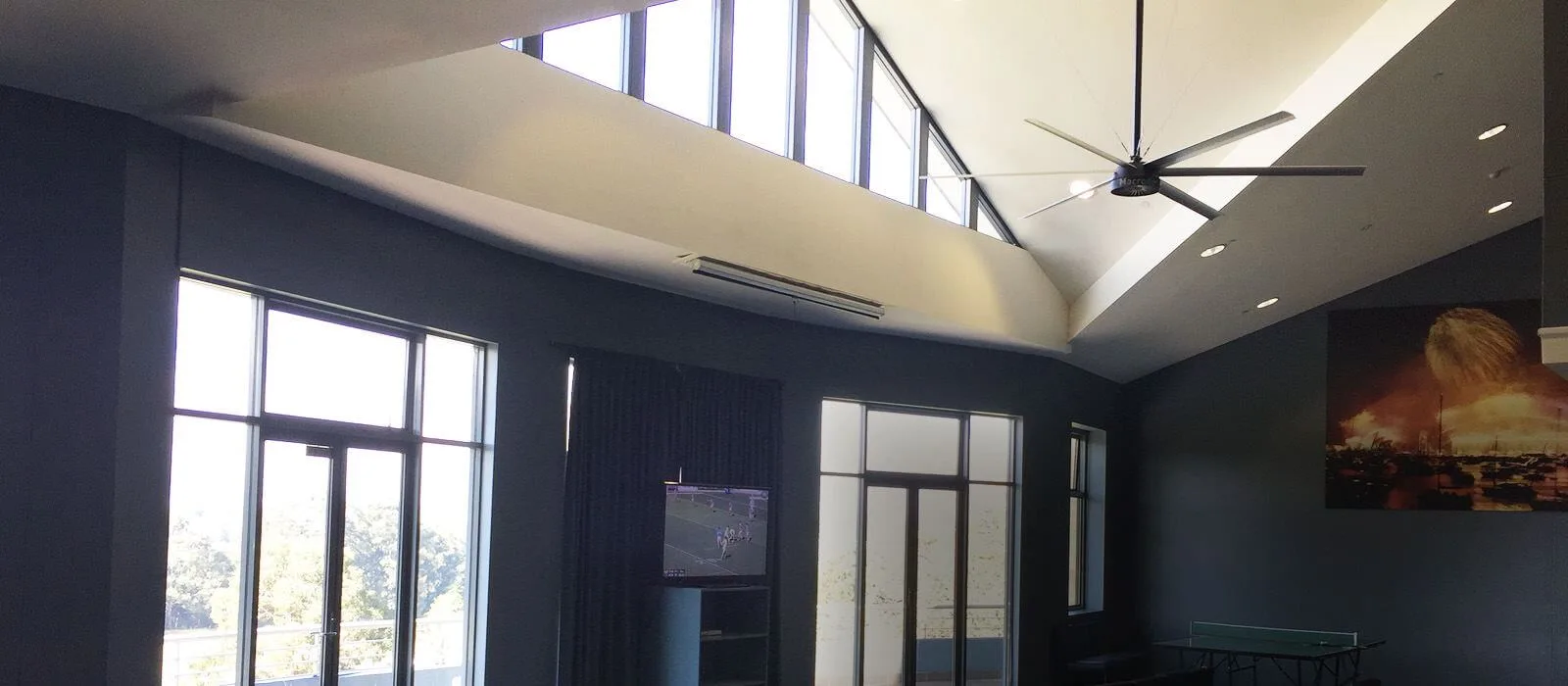 big fans installation st.ignatiuscollege sporting facility